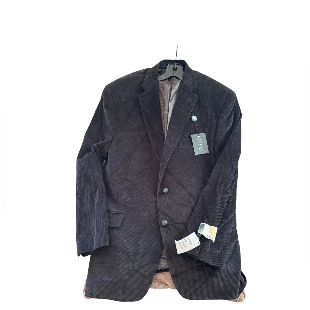 NWT! Lauren Ralph Lauren Lela Black Corduroy Sport Coat
